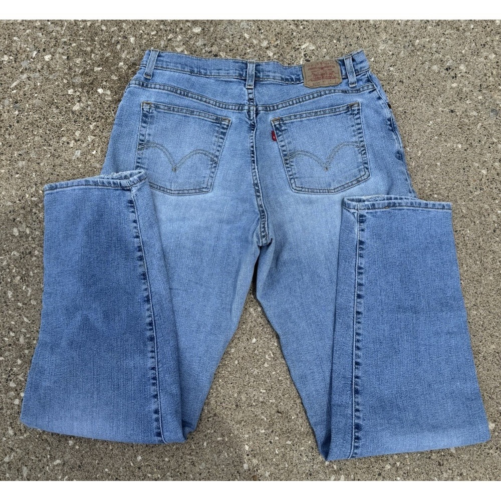Y2K Women's Levi's 550 Medium Wash Jeans Relaxed Fit Tapered Leg 16 MIS L 0603